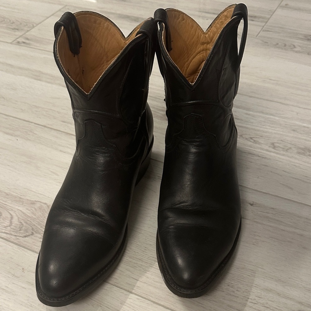 JRC Sons Black western leather booties
